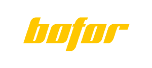 The logo of Bofor.